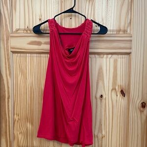 Mossimo Red Draped Tank with Braided Straps